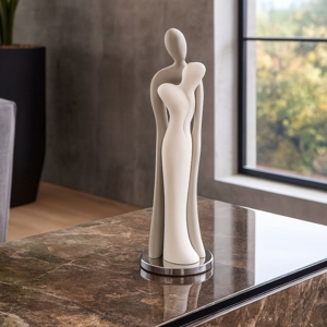 Visualizza i dettagli per Statuetta moderna da tavolo innamorati nocciola bongelli preziosi Statuetta moderna da tavolo innamorati nocciola bongelli preziosi