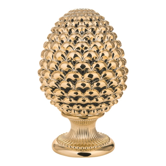 Grande pigna da tavolo oro h35 ceramica bongelli preziosi Grande pigna da tavolo oro h35 ceramica bongelli preziosi