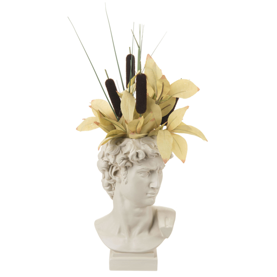 Bongelli preziosi scultura testa david vaso nocciola h30 Bongelli preziosi scultura testa david vaso nocciola h30