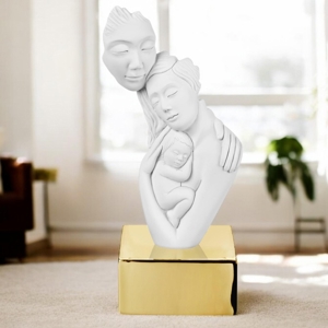 Visualizza i dettagli per Bomboniera face famiglia base oro design Bomboniera face famiglia base oro design