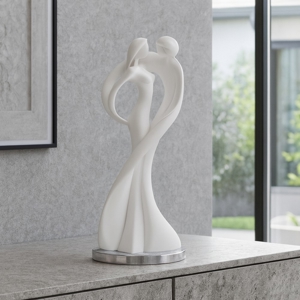 Statuetta bianca coppia innamorati argento bongelli preziosi