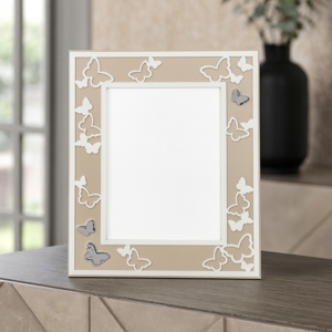 Cornice portafoto 18x24 farfalle moderna bongelli preziosi nocciola