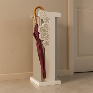 Portaombrelli moderno legno colore bianco grigio