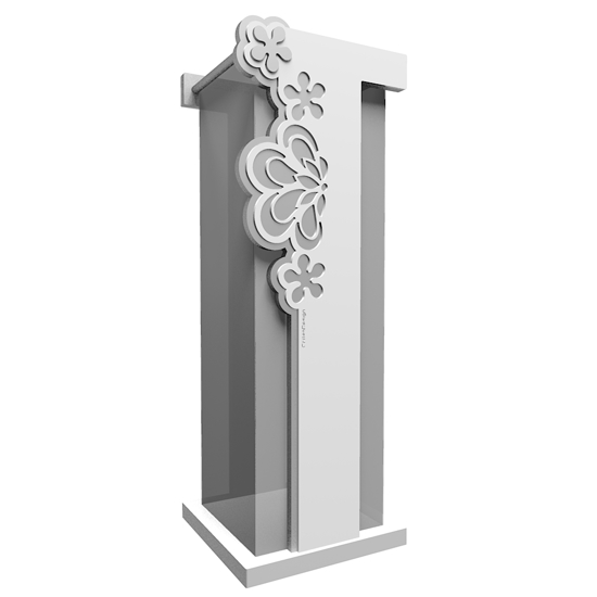 Portaombrelli moderno legno colore bianco grigio Portaombrelli moderno legno colore bianco grigio