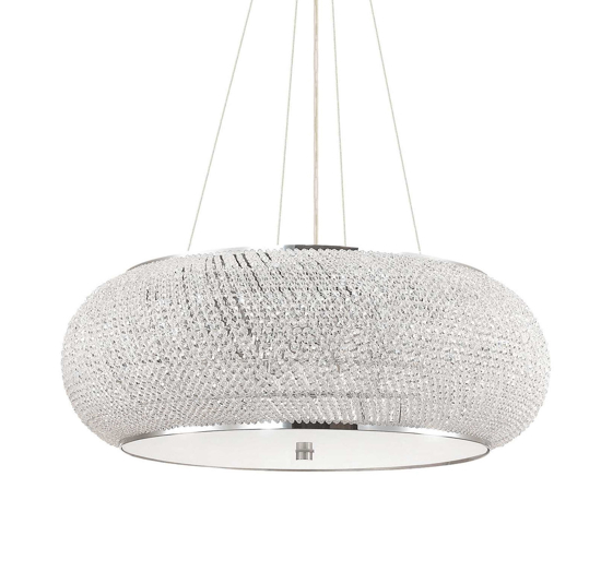 Pasha sp14 ideal lux lampadario di cristallo cromo Pasha sp14 ideal lux lampadario di cristallo cromo