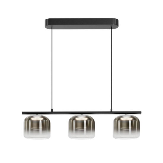 Spirito maytoni lampadario moderno per soggiorno led 3000k vetri fume