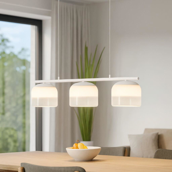 Spirito mayotni lampadario per soggiorno bianco vetro trasparente led 3000k Spirito mayotni lampadario per soggiorno bianco vetro trasparente led 3000k