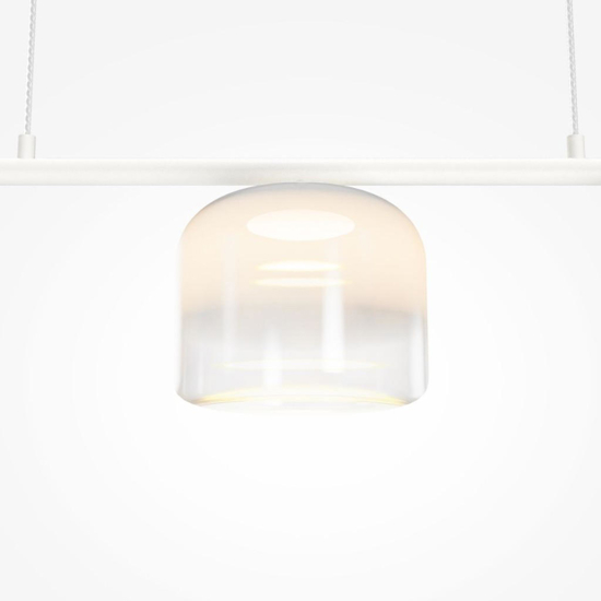 Spirito mayotni lampadario per soggiorno bianco vetro trasparente led 3000k Spirito mayotni lampadario per soggiorno bianco vetro trasparente led 3000k