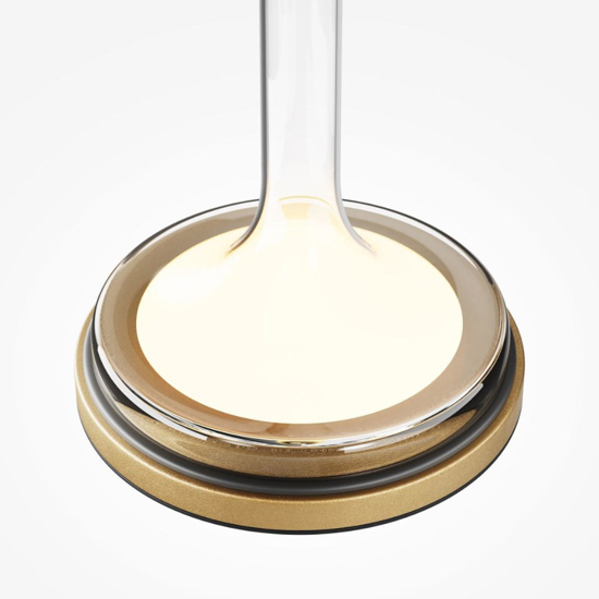 Abat-jour da comodino camera da letto maytoni spirito oro led 3000k