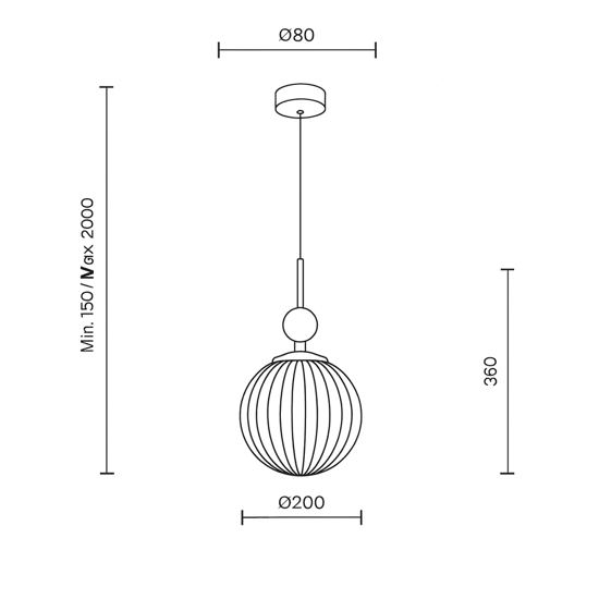 Lampada a sospensione per comodino maytoni tavo sfera vetro decorato Lampada a sospensione per comodino maytoni tavo sfera vetro decorato
