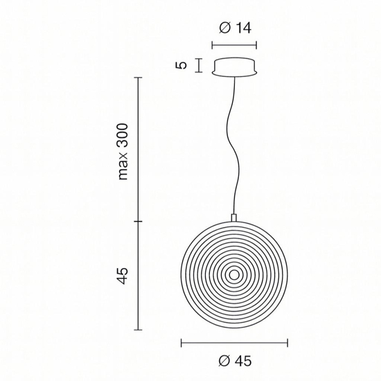 Lampadario moderno ondaluce jokey gr vetro rosa led 3000k 45cm Lampadario moderno ondaluce jokey gr vetro rosa led 3000k 45cm