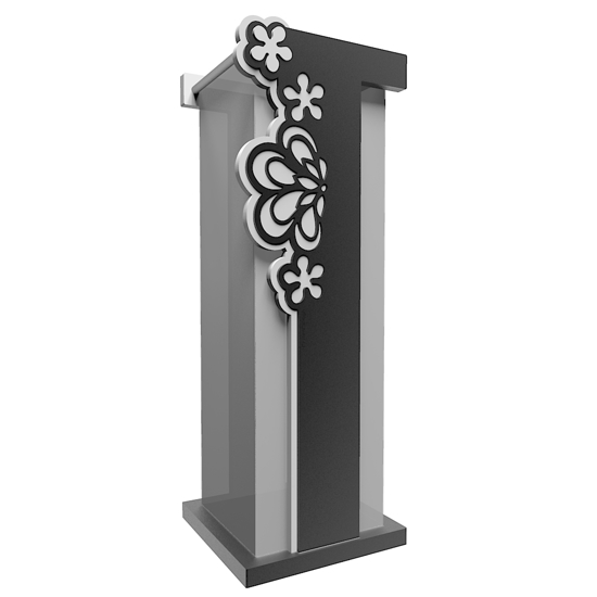 Merletto portaombrelli moderno legno colore nero