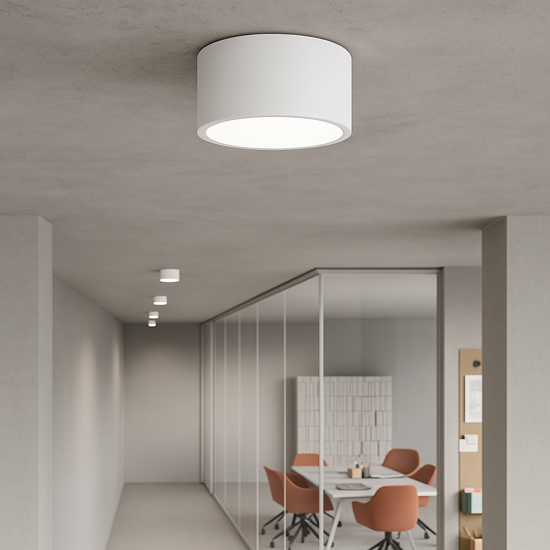 Boiler ondaluce faretti tondo bianco led cct 3000k 4000k dimmerabile