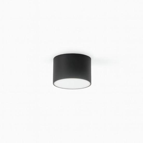 Ondaluce boiler faretto nero tondo led cct 3000k 4000k dimmerabile