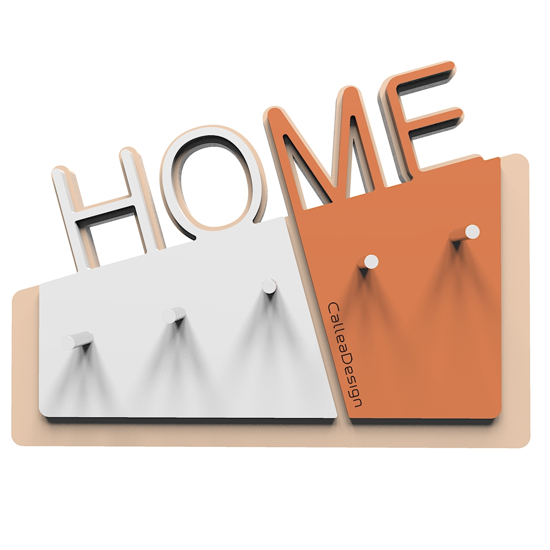 Home appendichiavi da parete moderno magnetico legno colore terracotta Home appendichiavi da parete moderno magnetico legno colore terracotta