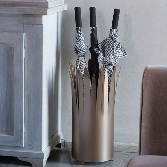 Portaombrelli da ingresso design moderno bronzo