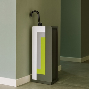 Visualizza i dettagli per Portaombrelli moderno stripes verde mela grigio bianco Portaombrelli moderno stripes verde mela grigio bianco