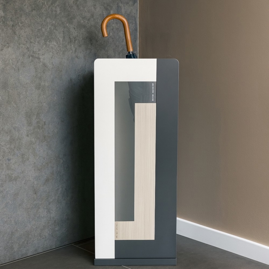 Portaombrelli moderno da ingresso rovere breeze