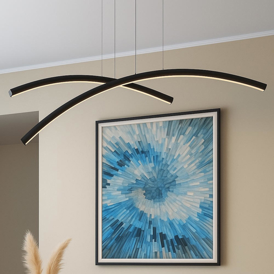 Top light lampadario moderno kawaii nero per soggiorno 43w cct dimmerabile Top light lampadario moderno kawaii nero per soggiorno 43w cct dimmerabile