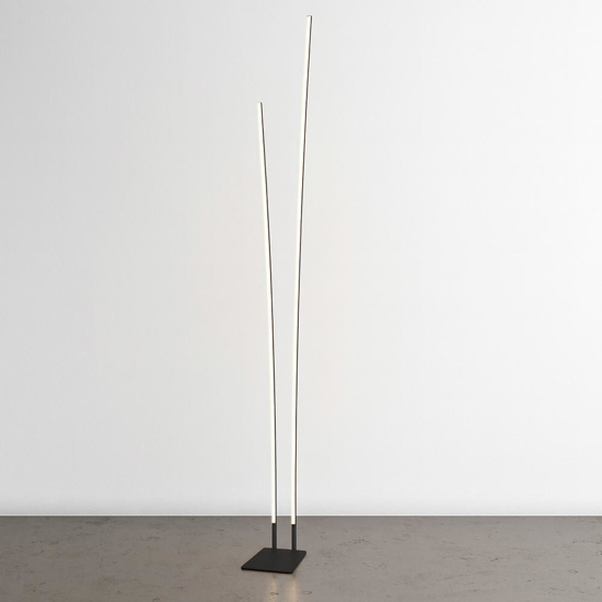 Piantana nera top light kawaii design moderna led cct dimmerabile