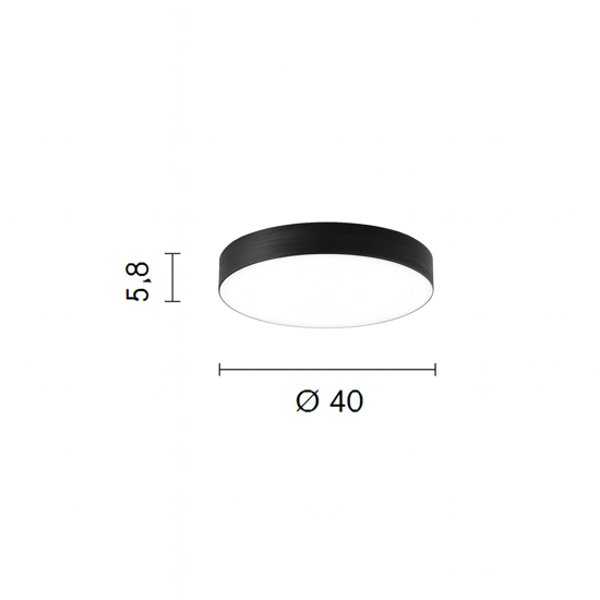 Boiler ondaluce plafoniera 40cm bianca cct led 3000k 4000k dimmerabile Boiler ondaluce plafoniera 40cm bianca cct led 3000k 4000k dimmerabile