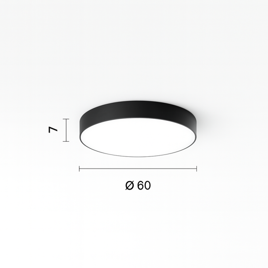 Plafoniera moderna boiler ondaluce led cct 3000k 4000k 60cm nero Plafoniera moderna boiler ondaluce led cct 3000k 4000k 60cm nero