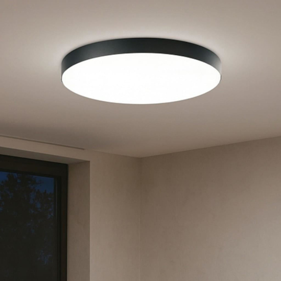 Ondaluce boiler plafoniera moderna per salotto bianca led cct 80cm Ondaluce boiler plafoniera moderna per salotto bianca led cct 80cm