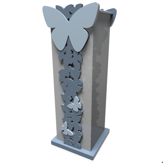 Portaombrelli farfalle legno colore carta da zucchero Portaombrelli farfalle legno colore carta da zucchero