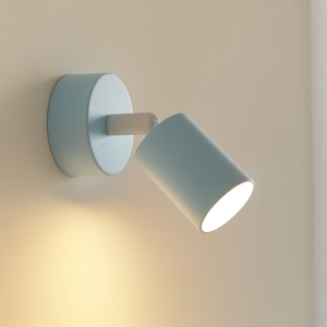 Visualizza i dettagli per Applique celeste cilindro orientabile da parete Applique celeste cilindro orientabile da parete