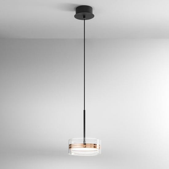 Aere perenz lampada a sospensione oro rosa led 3000k moderna Aere perenz lampada a sospensione oro rosa led 3000k moderna
