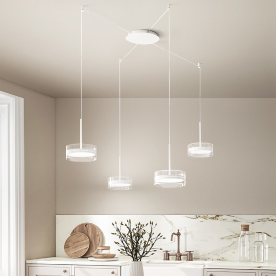 Lampadario aere perenz bianco per tavolo soggiorno moderno Lampadario aere perenz bianco per tavolo soggiorno moderno