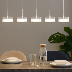 Visualizza i dettagli per Lampadario aere perenz bianco 5 pendenti per sala da pranzo moderna Lampadario aere perenz bianco 5 pendenti per sala da pranzo moderna