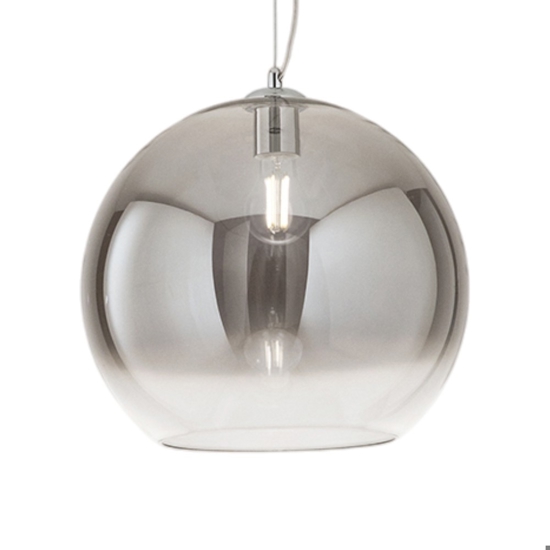 Lampadario boccia di vetro 35cm fume perenz planet Lampadario boccia di vetro 35cm fume perenz planet