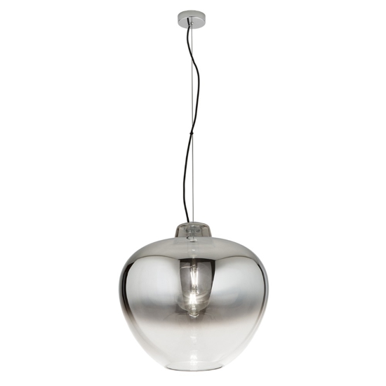 Lampadario moderno di vetro 50cm fume specchiato big bowl perenz Lampadario moderno di vetro 50cm fume specchiato big bowl perenz