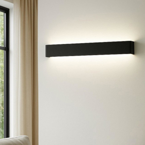 Visualizza i dettagli per Applique moderna nera sasha ondaluce led 3000k per salotto Applique moderna nera sasha ondaluce led 3000k per salotto