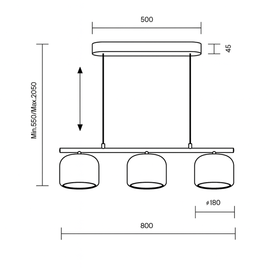 Maytoni spirito lampadario per tavolo da pranzo oro led 3000k  3 luci vetro Maytoni spirito lampadario per tavolo da pranzo oro led 3000k  3 luci vetro