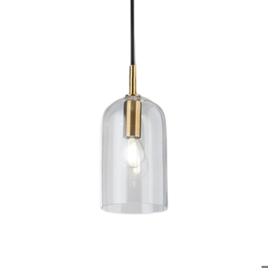 Lampada a sospensione coro perenz vetro trasparente small per penisola Lampada a sospensione coro perenz vetro trasparente small per penisola