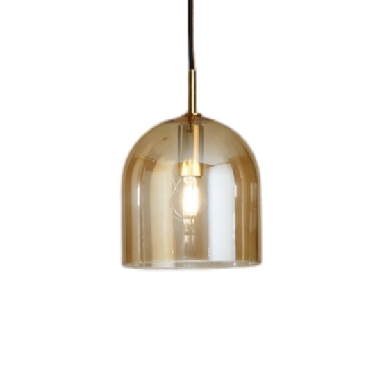 Lampada a sospensione coro perenz in vetro ambra per isola penisola Lampada a sospensione coro perenz in vetro ambra per isola penisola