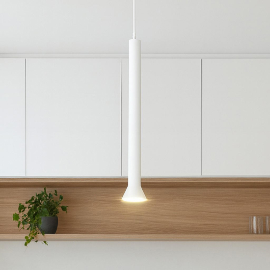 Lampada a sospensione ondaluce so lila gr bianca per isola cucina Lampada a sospensione ondaluce so lila gr bianca per isola cucina