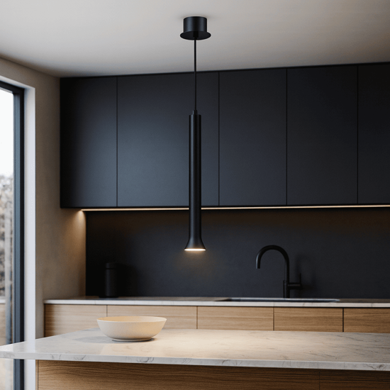 Ondaluce so lila gr lampada a sospensione nera cavo regolabila gu10 Ondaluce so lila gr lampada a sospensione nera cavo regolabila gu10