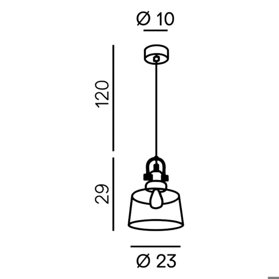Lampada a sospensione vetro fume vintege perenz illuminazione Lampada a sospensione vetro fume vintege perenz illuminazione