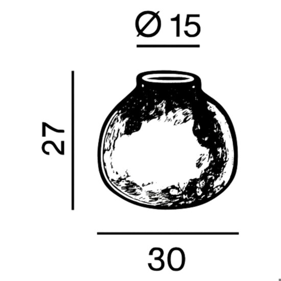 Plafoniera moderna vetro martellato trasparente cm30 Plafoniera moderna vetro martellato trasparente cm30