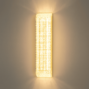 Visualizza i dettagli per Applique da parete contemporanea led 10w 3000k cristalli oro Applique da parete contemporanea led 10w 3000k cristalli oro