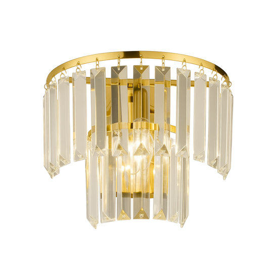 Applique classica con pendenti ondaluce ap castle oro elegante Applique classica con pendenti ondaluce ap castle oro elegante