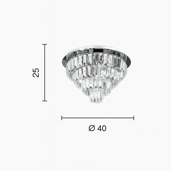 Plafoniera classica ondaluce pl castle pc oro cristalli per salotto Plafoniera classica ondaluce pl castle pc oro cristalli per salotto