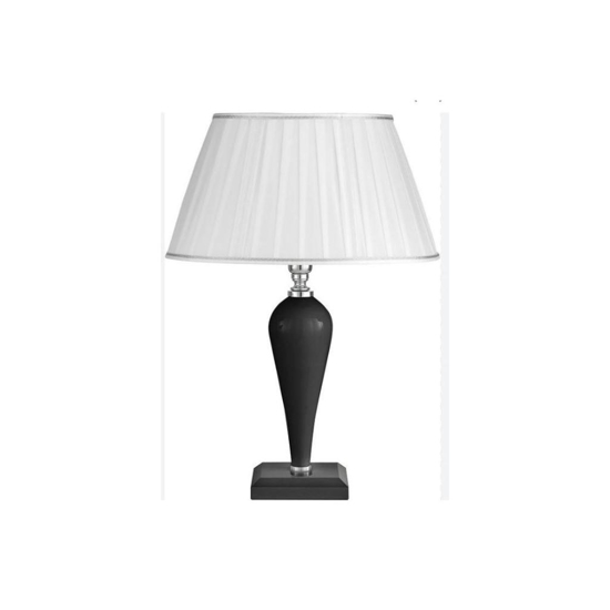 Lampada da tavolo nera ondaluce lt ravel contemporanea per salotto