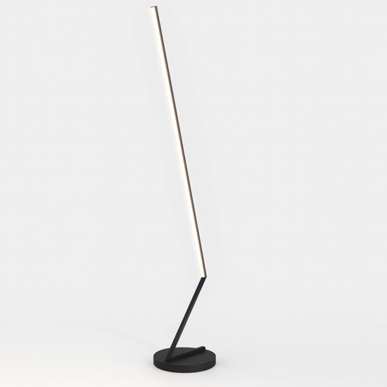 Lampada da terra piantana top light twig nera led 32w cct 3000k 4000k design moderna