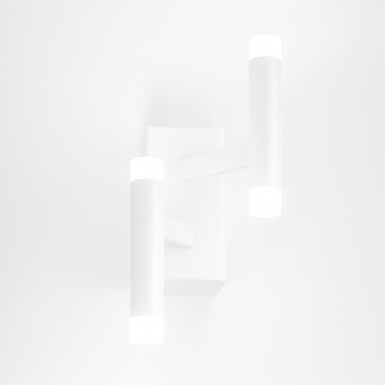 Applique moderna bianco led dimmerabile 12w 3000k perenz candles