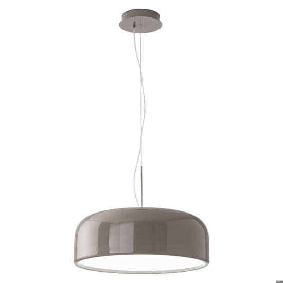 Lampadario grigio tortora led 30w cct per cucina perenz velia