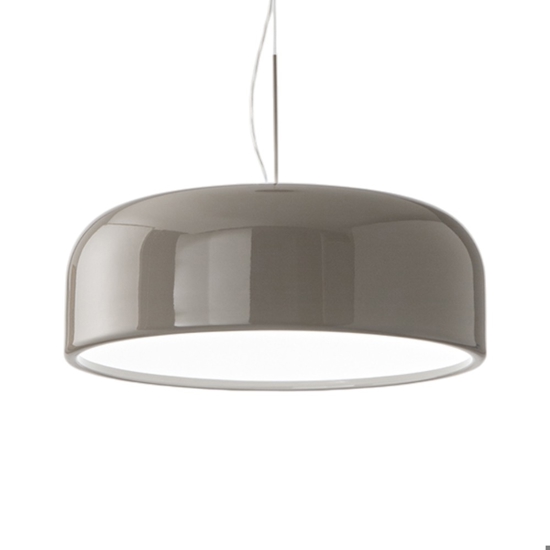 Lampadario grigio tortora led 30w cct per cucina perenz velia